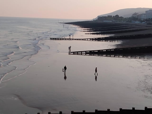 "As a Belgian national I fell in love with Eastbourne and the south coast.," said Anne-Marie Wilson, who sent in this photograph of the beach at low tide, taken from the pier. SUS-220330-085553001
