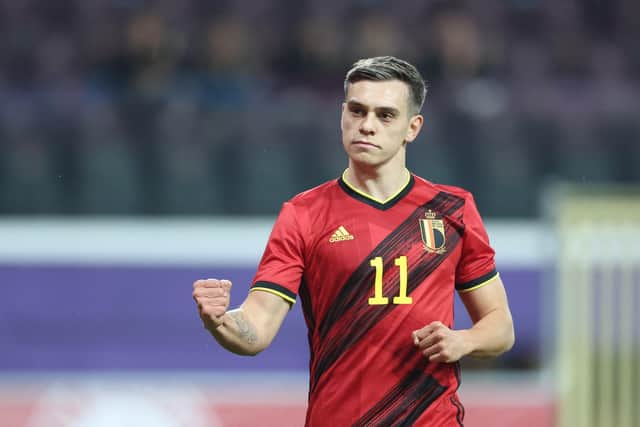 Brighton & Hove Albion winger Leandro Trossard put in a man of the match display as Belgium strolled to a 3-0 home victory over Burkina Faso in a friendly last [Tuesday] night. Pictures by Kenzo Tribouillard/AFP via Getty Images