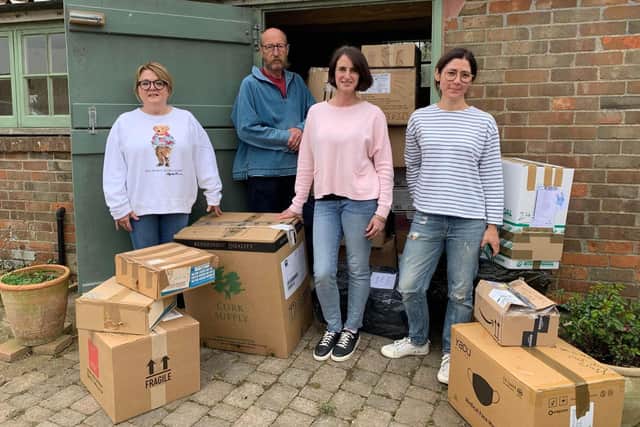Ditchling members of the South Downs Appeal for Medical Aid for Ukraine have been working with Ukrainan friends to find the best way of getting medical supplies directly to hospitals in the country. Picture: Dr Andrew Hill.
