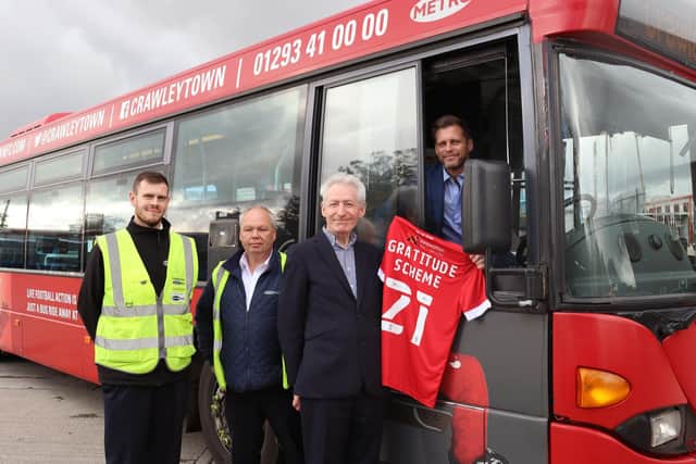 Metrobus received Crawley Town Gratitude Scheme tickets