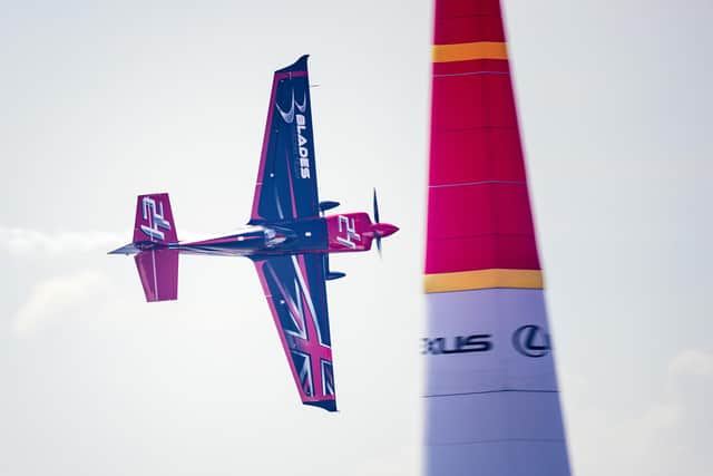 Ben Murphy during free practice at the fourth round of the Red Bull Air Race World Championship in Japan in 2019. Photo: Samo Vidic/Blades Racing