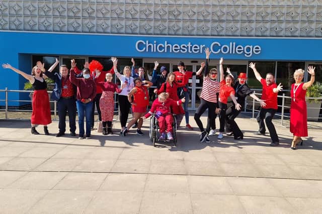 Red Nose Day at Chichester College.