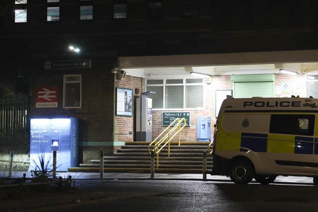 Durrington railway station police incident. Photo: Eddie Mitchell
