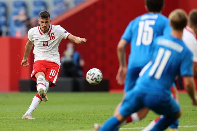 Albion's Jakub Moder started seven of Poland's ten European qualifiers and played the full 90 minutes of the play-off final victory over Sweden. Picture by Boris Streubel/Getty Images