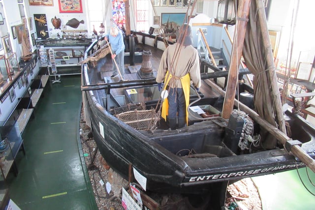 Discover what it is like to be a Hastings fisherman at the Fishermen's Museum at Rock-a-Nore in Hastings Old Town. Admission is free. SUS-220331-111853001