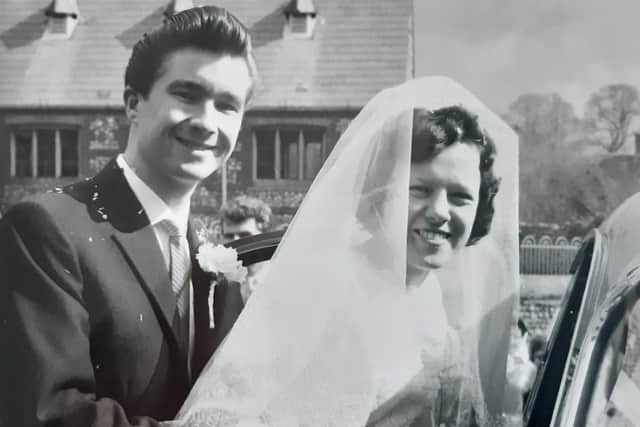 Keith and Pearl Duke on their wedding day, March 31, 1962