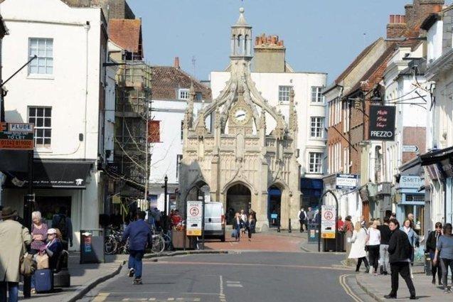 Central Chichester had 909.5 Covid-19 cases per 100,000 people in the latest week, an increase of 3.7 per cent from the week before.