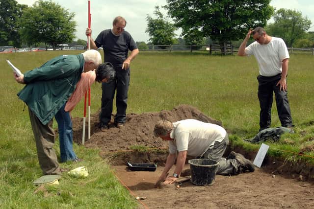 Worthing Archaeological Society dig in Parham Park in May 2009
