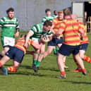 Horsham try to take the game to Medway in the shape of MoM Andy Gray / Picture: Robert Cane