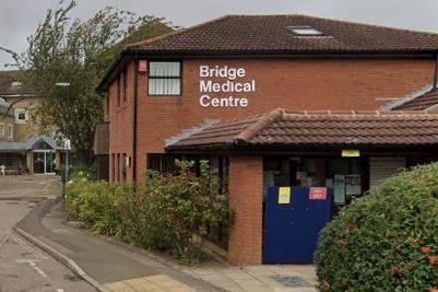 There are 2,787 patients per GP at Bridge Medical Centre. In total there are 11,592 patients and the full-time equivalent of 4.2 GPs.