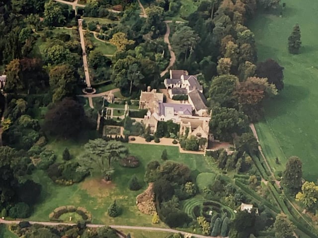 Nymans at Handcross seen from the air