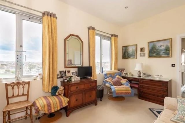 This penthouse apartment in Corsica Hall, Seaford, is on the market for £700,000. SUS-220104-102140001