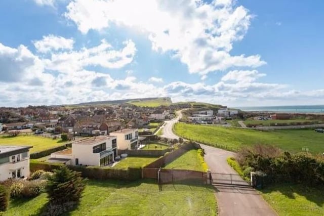 This penthouse apartment in Corsica Hall, Seaford, is on the market for £700,000. SUS-220104-102221001