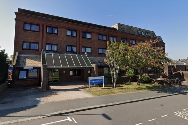 There are 737 patients per GP at Brow Medical Centre in Burgess Hill. In total there are 6,518 patients and the full-time equivalent of 8.8 GPs. Picture: Google Street View.