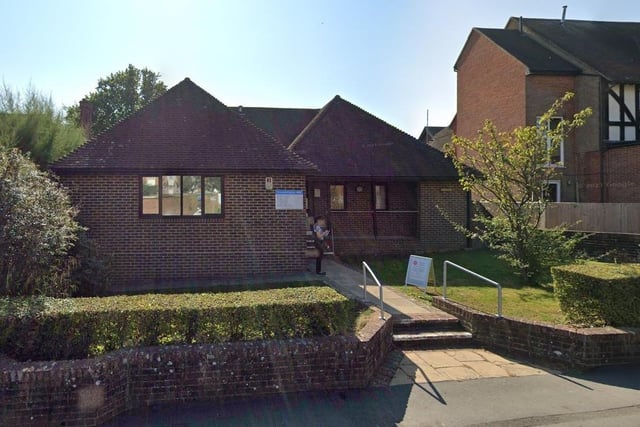 There are 1,956 patients per GP at Silverdale Practice in Burgess Hill. In total there are 13,483 patients and the full-time equivalent of 6.9 GPs. Picture: Google Street View.