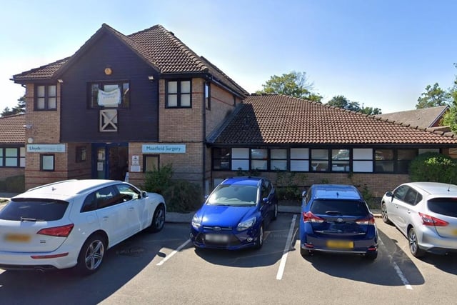 There are 1,713 patients per GP at Moatfield Surgery in East Grinstead. In total there are 15,166 patients and the full-time equivalent of 8.9 GPs. Picture: Google Street View.
