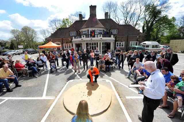 The British and World Marbles Championships take place at The Greyhound Pub in Crawley every Good Friday