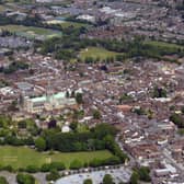 Aerial view of Chichester.  Photograph: Allan Hutchings/ Hilsea Portsmouth