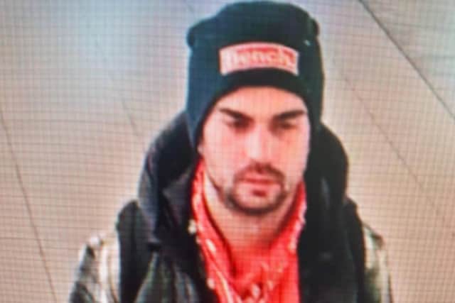 Sussex Police have issued a photo of a man they want to identify in connection with the theft of a bicycle at Gatwick Airport. Picture courtesy of Sussex Police