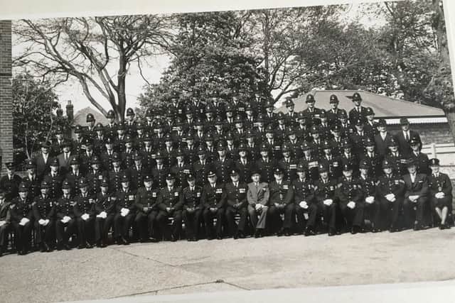 Worthing Police contingent, featuring 95 officers, on May 12, 1957. Picture: Walter Gardiner
