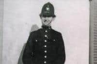 PC Bob Barnett in high-collar tunic