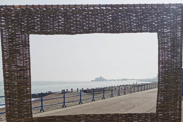 The frame by Eastbourne pier. Picture from Heritage Eastbourne SUS-220504-163414001