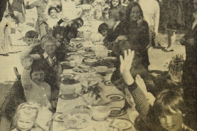 Children at the jubilee tea in Raleigh Crescent, Durrington