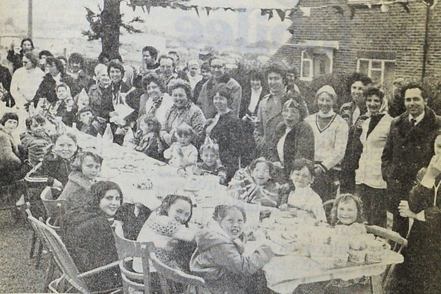 Jubilee tea in Rosslyn Avenue, Shoreham, on Monday, June 6, 1977