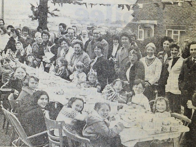 Jubilee tea in Rosslyn Avenue, Shoreham, on Monday, June 6, 1977