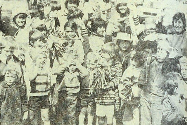 Jubilee smiles at the street party in Victoria Road, Shoreham, on Tuesday, June 7, 1977
