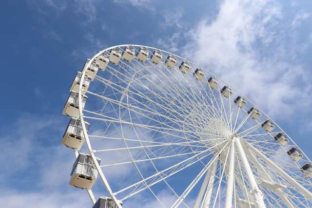 Eastbourne’s Big Wheel is open for business. Photo from VisitEastbourne. SUS-220604-113800001