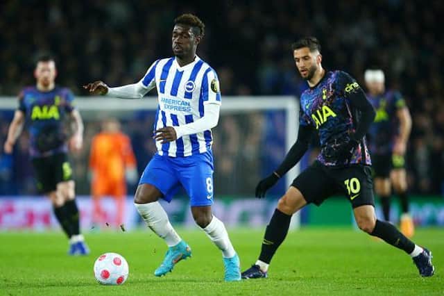 Brighton midfielder Yves Bissouma will have just 12 months remaining on his contract this summer