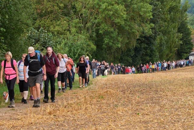 Some of those on last year's Horsham Riverside Walk. Photo: Barry Cooper