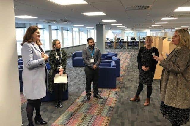 MP Caroline Ansell joined the employment minister Mims Davies when she made an official visit to Eastbourne’s new JobCentre Plus this week. SUS-220604-161259001