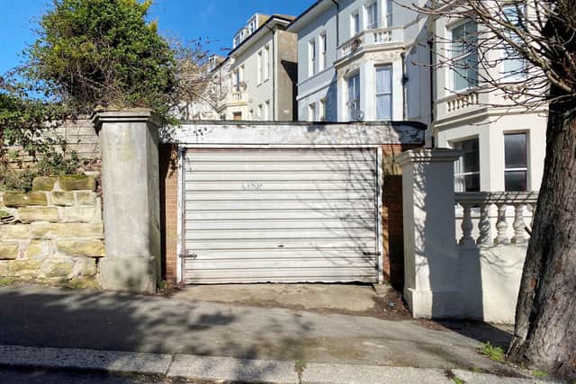 A detached double garage at Holmesdale Gardens, Hastings amazed auctioneers by selling for £6,000 above its estimate price. SUS-220604-145132001