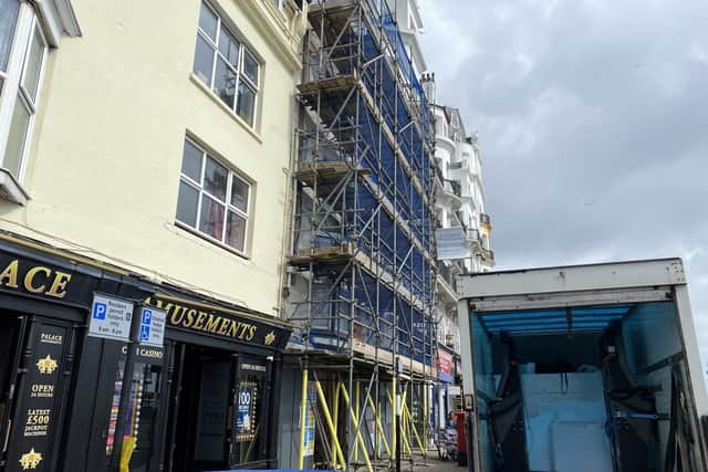 The site at 32-33 White Rock, Hastings, which was previously occupied by Salmons and St Michael’s Hospice, will be turned into nine apartments - if planning permission is approved by the council. SUS-220704-115727001