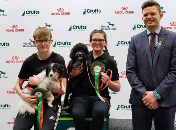 Yvie Thompson won the medium pairs at Crufts this year and now has a spot on the Junior Kennel Club's Team GB, to compete in Finland this July