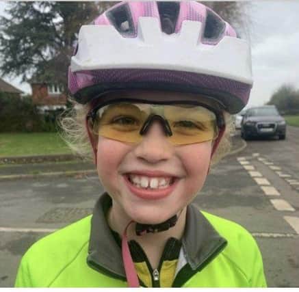 Nine-year-old Florence Day will be cycling to Paris to raise money for her two favourite charities.