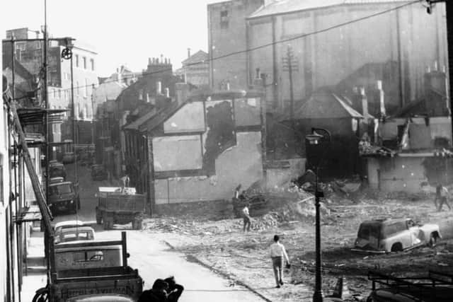 Priory Street being demolished in 1964 SUS-221104-112431001