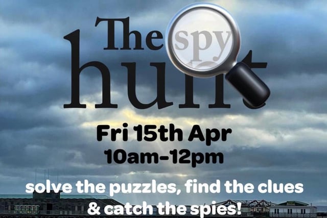 Holy Trinit Hastings church is organising a fun Spy Hunt, with love actors, puzzles to solve and clues to find across the town with chocolate prizes. 
It takes place on Friday April 15. Come along to the church, in Robertson Street on that day from 10am. Last entry slot is at 11.30am. SUS-220804-101909001