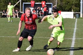 Bexhill Utd in recent action at AFC Uckfield / Picture: Mike Skinner