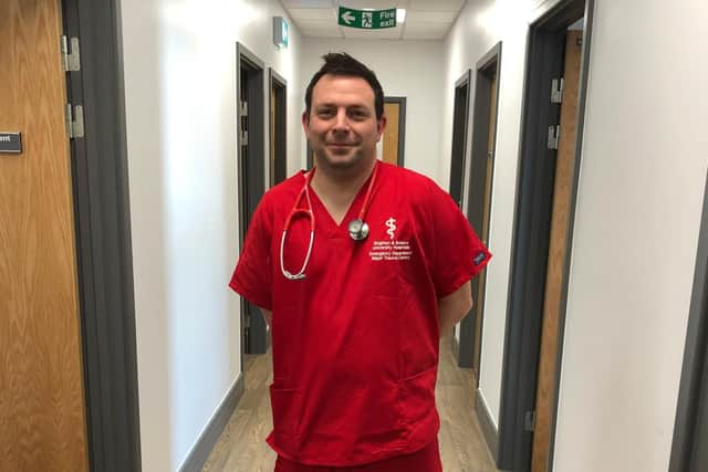 Emergency medicine consultant, Dr Rob Galloway, who works at the Royal Sussex, is backing the team.