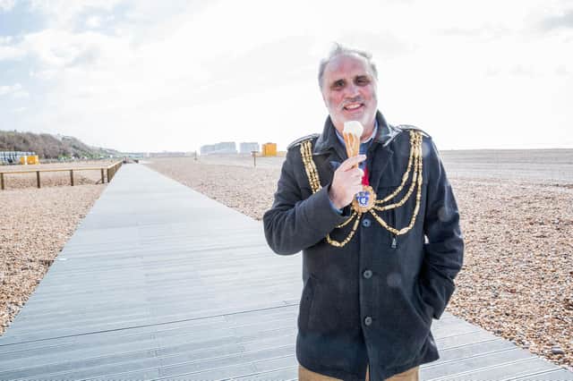 Brighton & Hove Mayor councillor Alan Robins officially opened the boardwalk on Thursday (April 7).