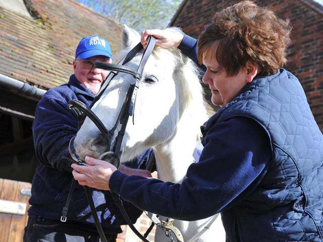 Court Meadow RDA (Riding for the Disabled) Group at Tremaines Riding Stables in Horsted Keynes. Picture: Steve Robards, SR2204071.