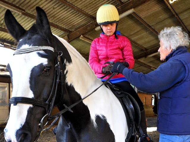 Court Meadow RDA (Riding for the Disabled) Group at Tremaines Riding Stables in Horsted Keynes. Picture: Steve Robards, SR2204071.