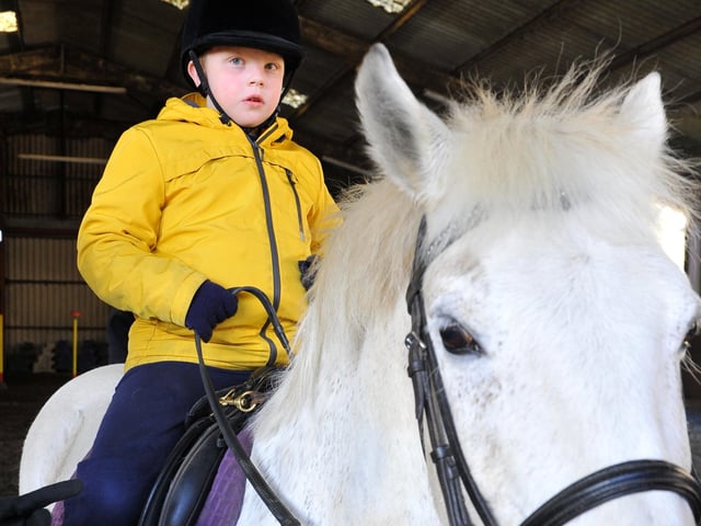 Court Meadow RDA (Riding for the Disabled) Group at Tremaines Riding Stables in Horsted Keynes. Picture: Steve Robards, SR2204071.