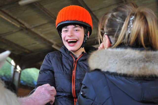 Court Meadow RDA (Riding for the Disabled) Group at Tremaines Riding Stables in Horsted Keynes. Picture: Steve Robards, SR2204071.