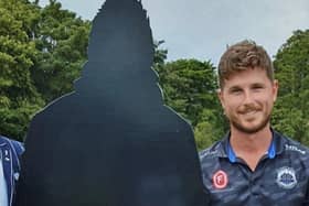 James Pearcy by the Matt Ratana memorial statue