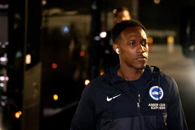 Brighton striker Danny Welbeck will be up against his former club Arsenal today