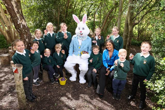 Dandara surprised pupils at Yapton CofE Primary School with the Easter bunny, who came to spread some Easter excitement by delivering chocolate eggs